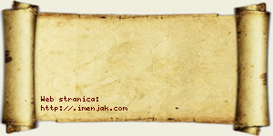 Jana Jakupi vizit kartica